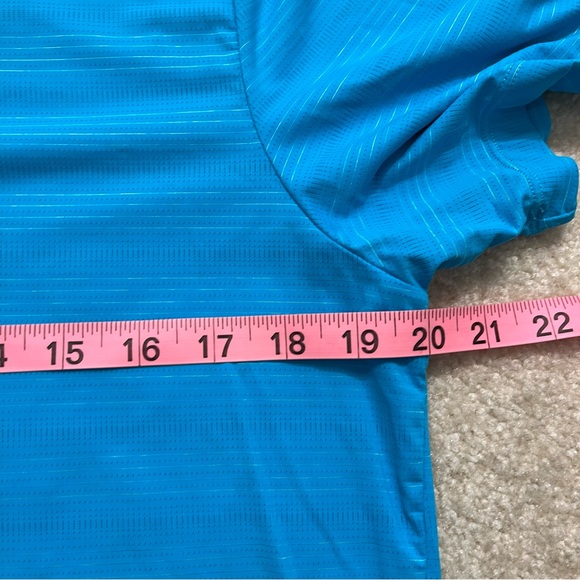 Zyia Active Polo Shirt Mens Medium Blue Golf Outdoor Breathable Casual Stretch - Picture 7 of 9